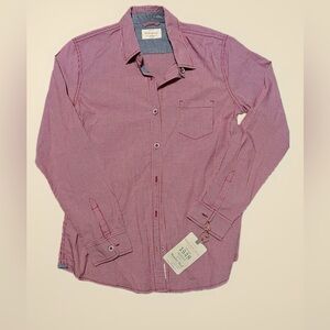 Weatherproof Women’s Red Gingham Plaid Button Up Shirt